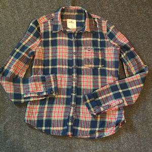 Hollister Women’s Plaid Flannel Shirt💙